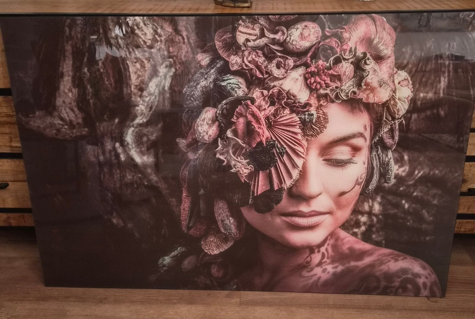 glasschilderij 120 x 60, Ophalen, Zo goed als nieuw, Schilderij