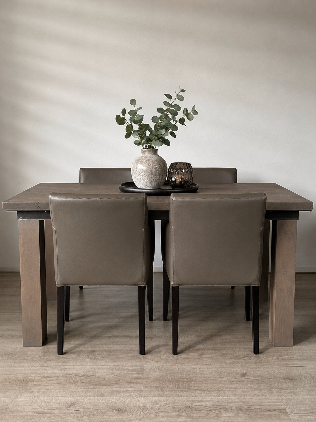 Compleet eetkamer set, Ophalen, Gebruikt, 4 tot 6 stoelen