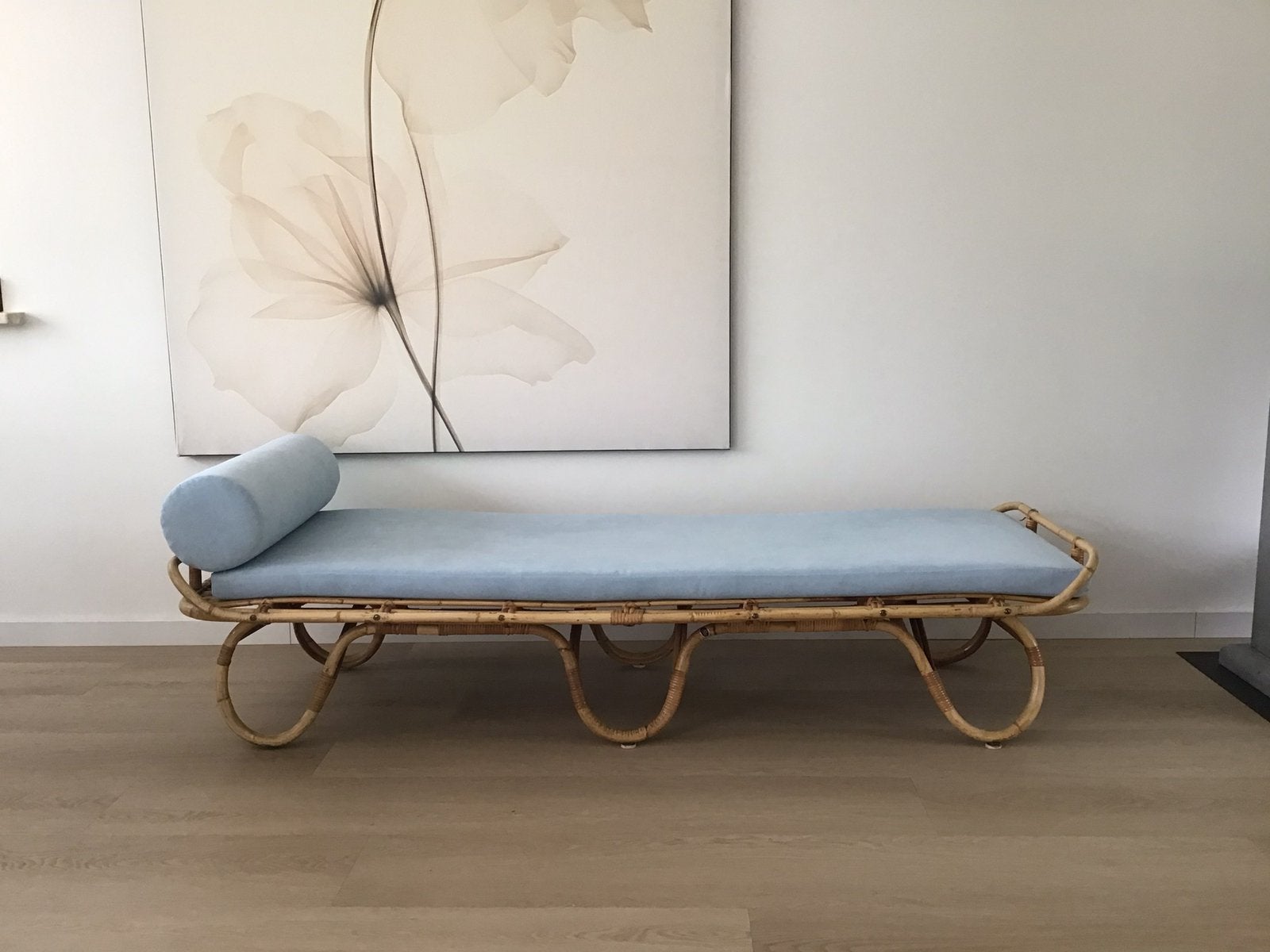 Daybed rotan uit Indonesië, Ophalen, Zo goed als nieuw, Eenpersoons