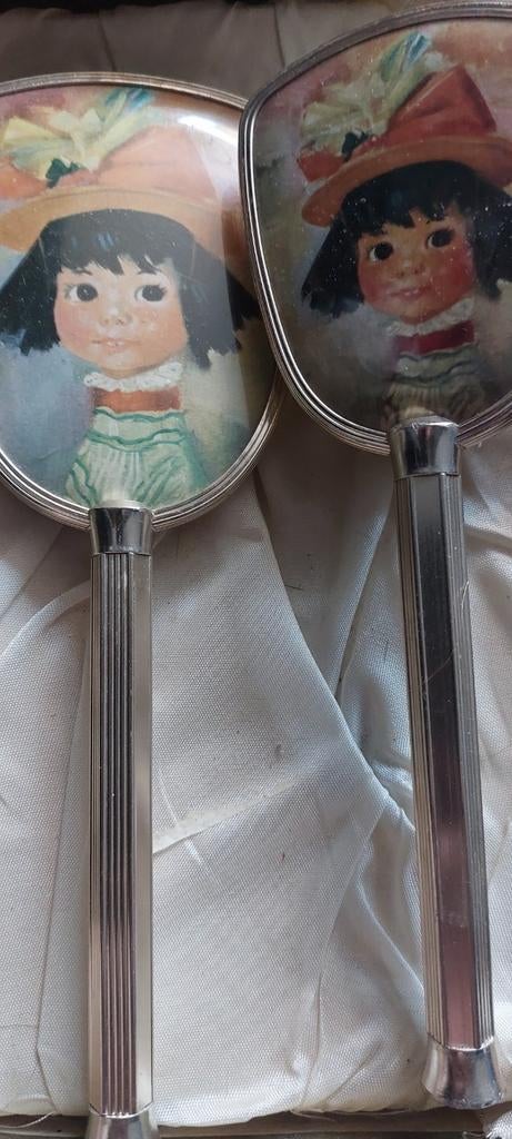 Vintage kaptafelset in doosje - compleet, Huis en Inrichting, Tafels | Kaptafels, Gebruikt, Minder dan 100 cm, Minder dan 50 cm