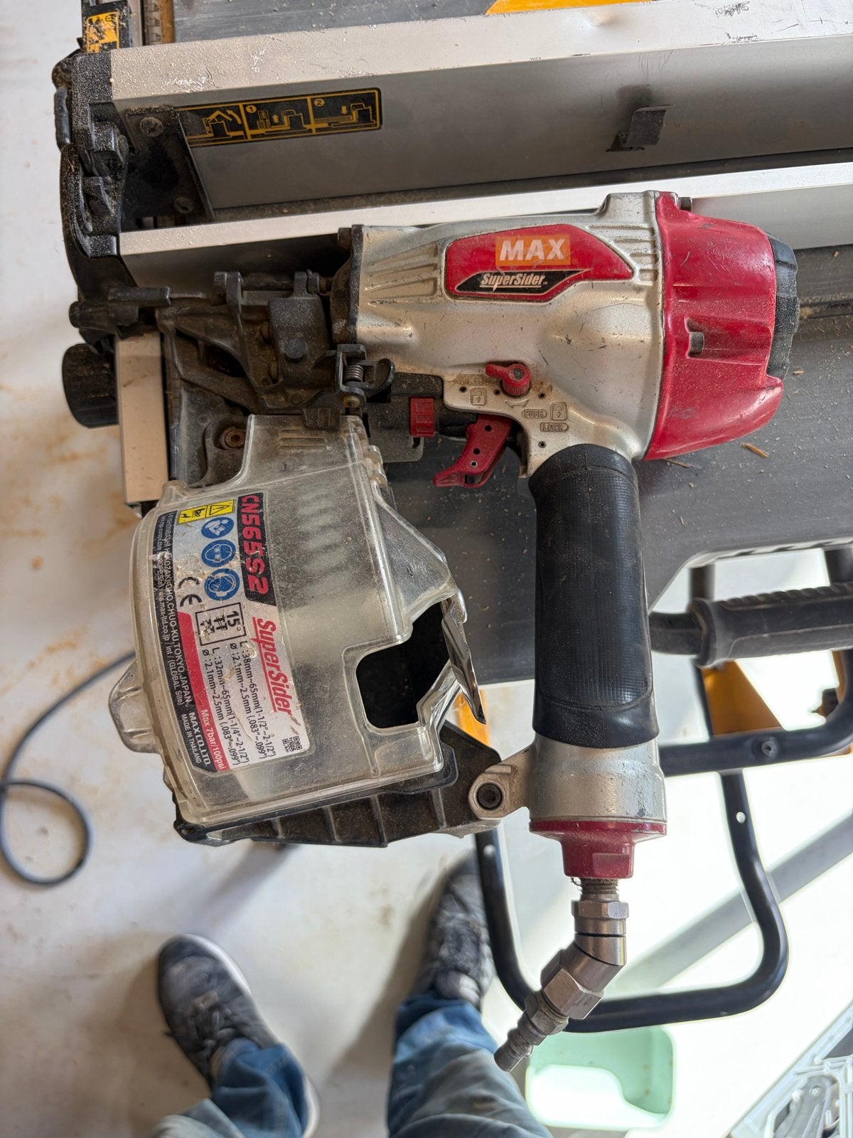 MAX SuperSider Coil Framing Nailer - Gebruikt, Ophalen, Gebruikt, Tacker/nietmachine, Overige merken