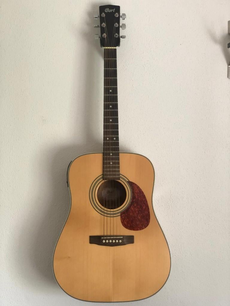 Cort Steelstring EARTH-70E-NS, Ophalen, Zo goed als nieuw, Western- of Steelstringgitaar, Met koffer