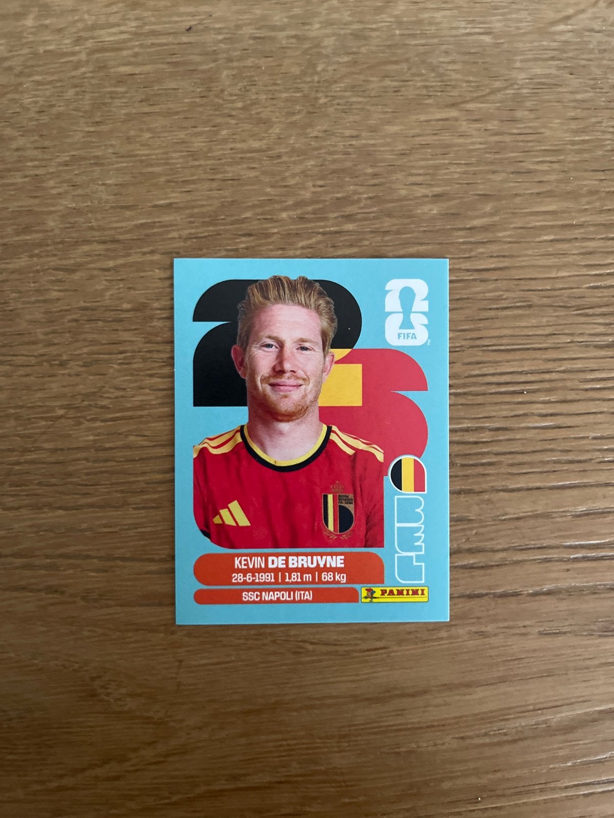 Kevin de bruyne sticker panini 2026 WK, Ophalen of Verzenden, Zo goed als nieuw, Sticker