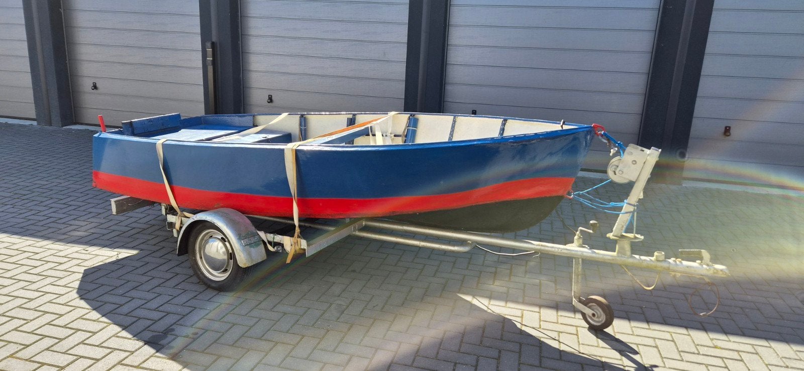 Stalen Vlet incl. trailer.  (ook te ruilen), Ophalen, Gebruikt, 3 tot 6 meter, Minder dan 15 m²