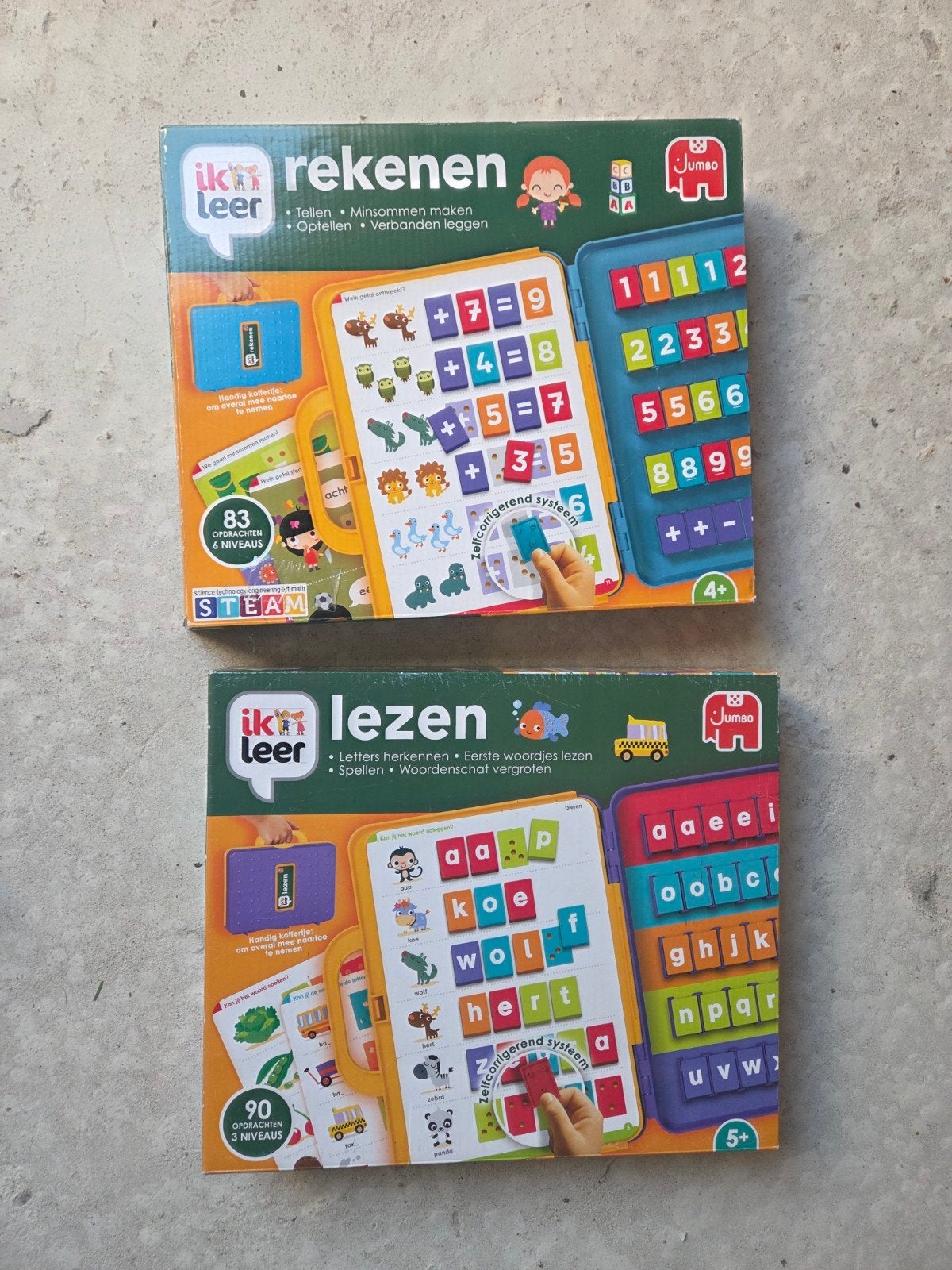Jumbo Ik leer rekenen & Ik leer lezen set, Ophalen of Verzenden, Zo goed als nieuw, Taal en Lezen