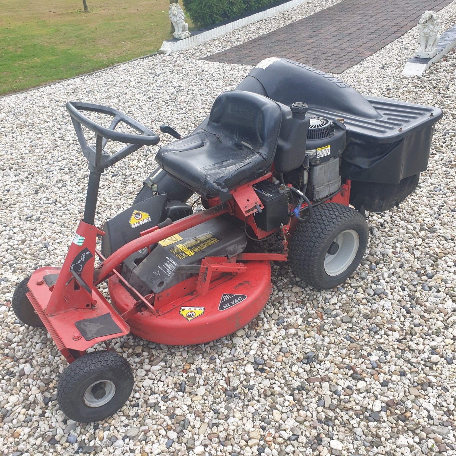 snapper zitmaaier met opvangbak, Ophalen, Gebruikt, Elektrische starter, Minder dan 90 cm