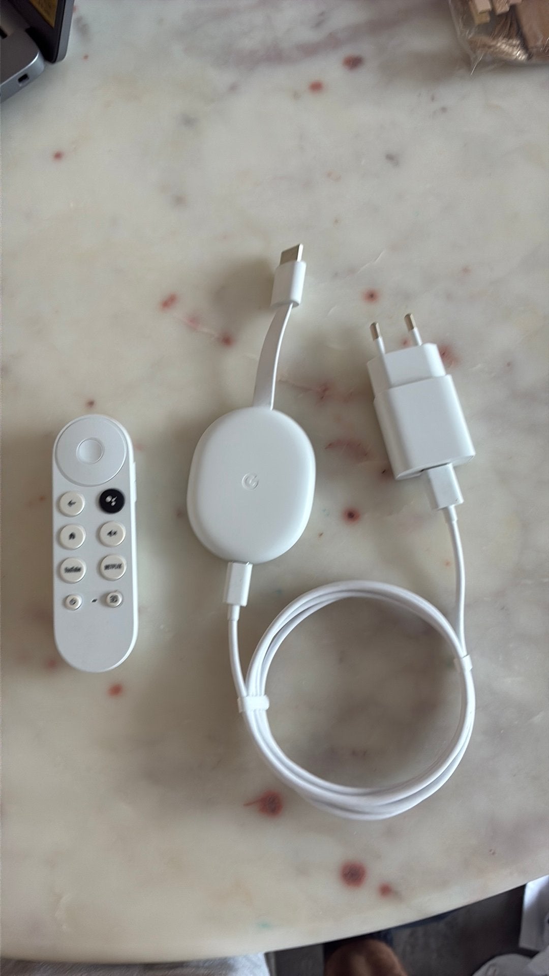 Google Chromecast met Google TV (HD) - Wit, Ophalen of Verzenden, Zo goed als nieuw, HDMI, Zonder harde schijf