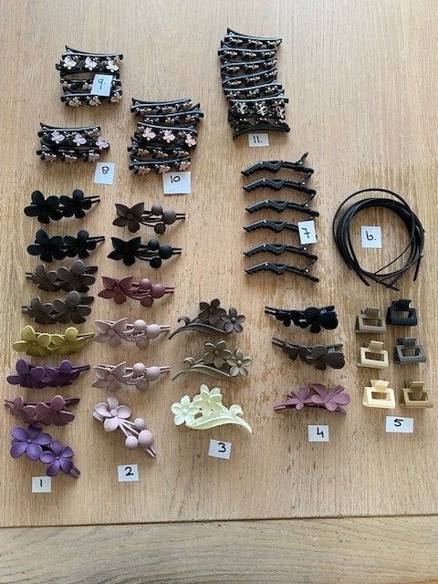 haarclipsen/klemmen en diadeem diverse., Ophalen of Verzenden, Nieuw, Haarspeld