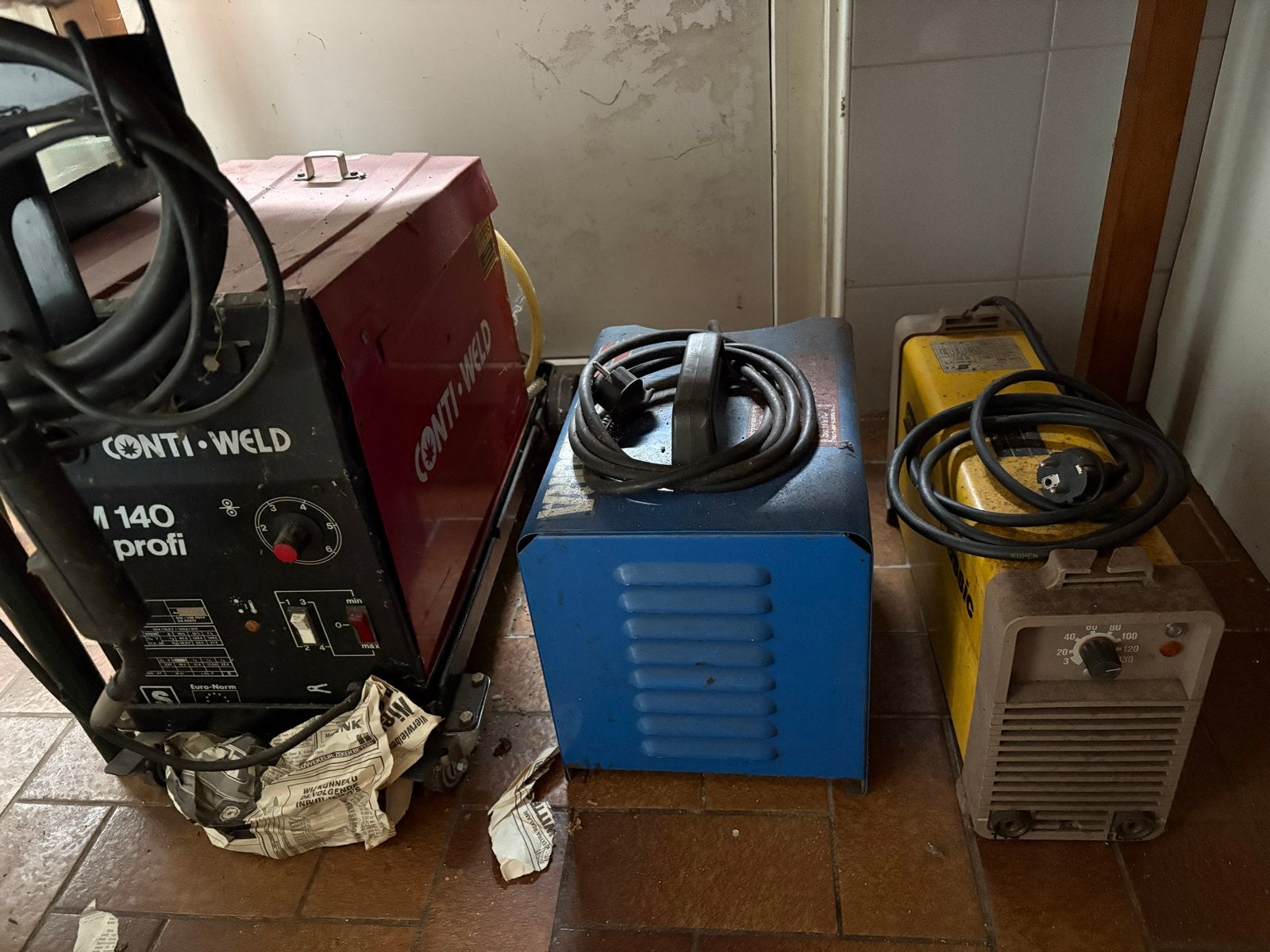 Diverse Lasapparaten en Toebehoren - Compleet Pakket, Doe-het-zelf en Verbouw, Gereedschap | Lasapparaten, Ophalen, Gebruikt, Minder dan 150 ampère