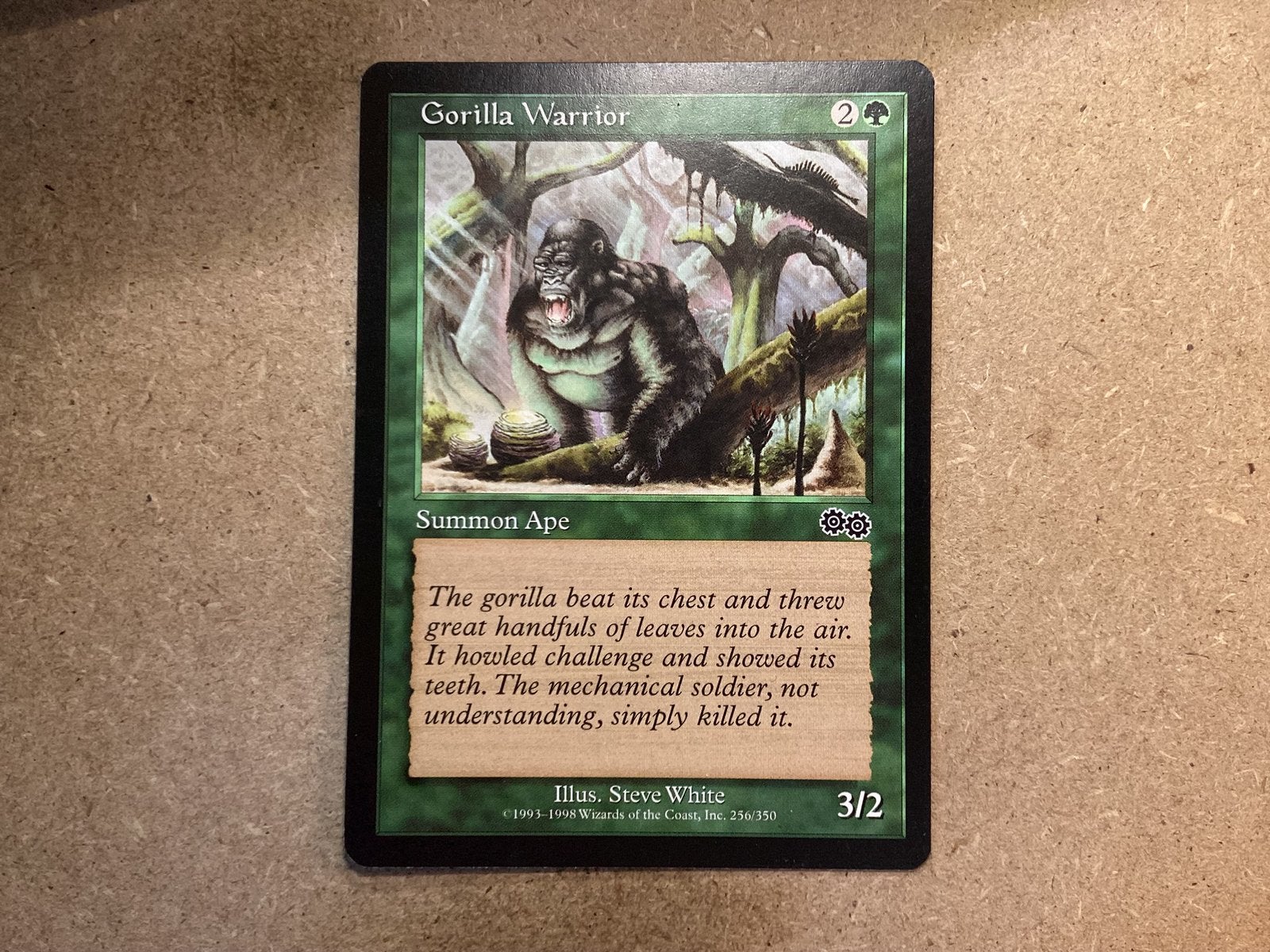 1x Gorilla Warrior [256/350] (Excellent), Ophalen of Verzenden, Zo goed als nieuw, Losse kaart