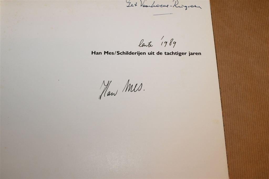 Han Mes — Schilderijen Jaren '80, Gesigneerd, Ophalen of Verzenden, Gelezen