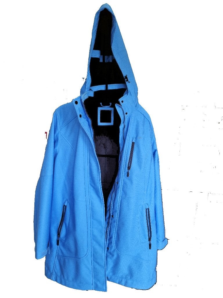 Human Nature Softshell Jas - Maat XL, Ophalen, Blauw, Maat 46/48 (XL) of groter, Zo goed als nieuw