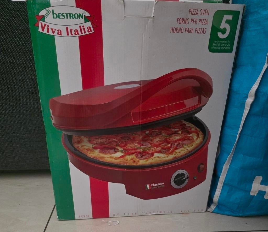 Bestron Pizzamaker /Grill /Oven - Nieuw in verpakking, Witgoed en Apparatuur, Ovens, Minder dan 45 cm, Minder dan 45 cm, Oven