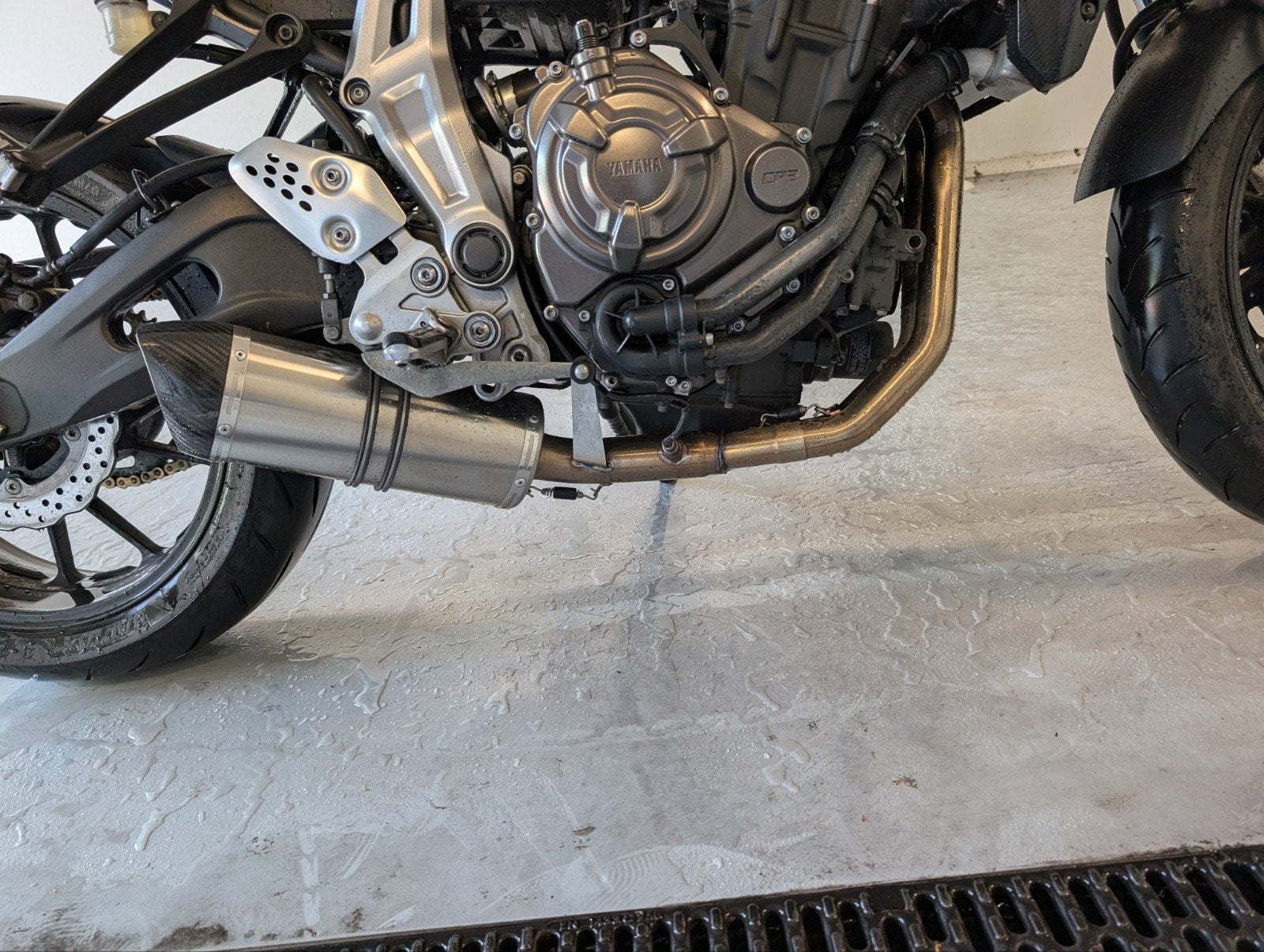 Roadsitalia Special Titanium uitlaat Yamaha MT-07 2014-2016, Ophalen of Verzenden, Gebruikt