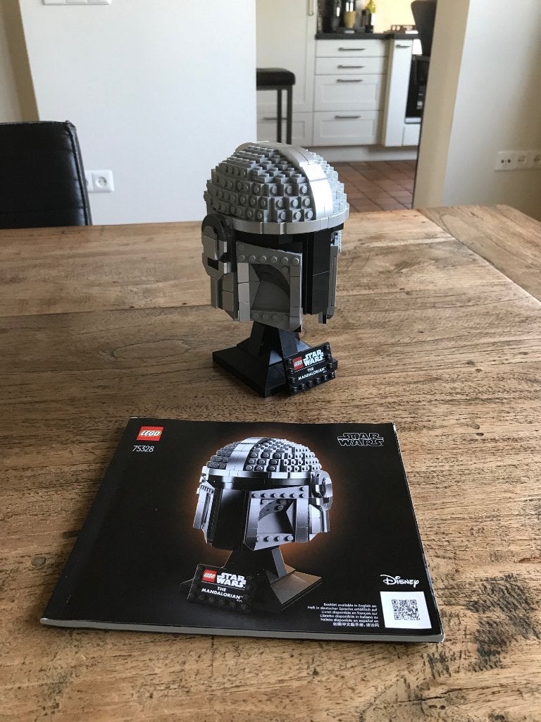 Lego Star Wars 75328 The Mandalorian Helm met boekje, Star Wars, Lego, Compleet, Ophalen of Verzenden