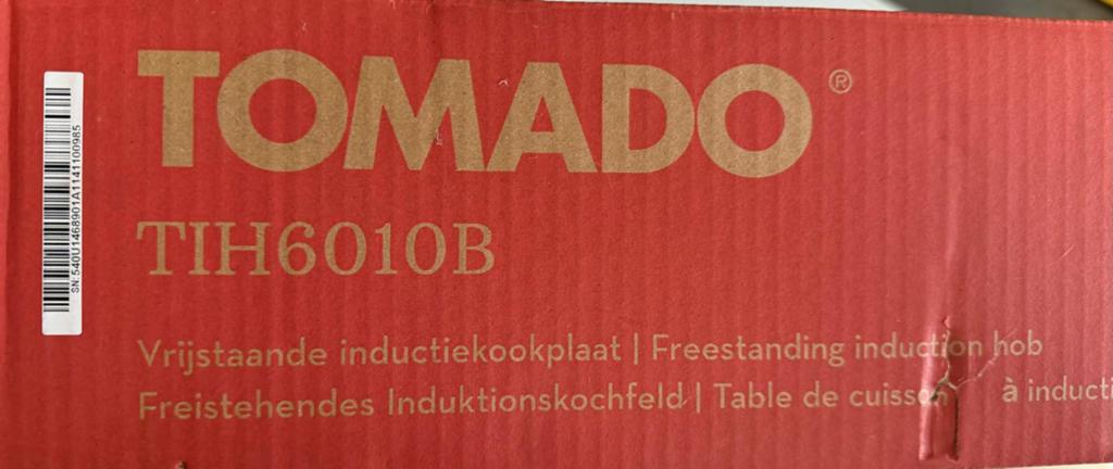 Tomado TIH6010B Vrijstaande Inductiekookplaat, Witgoed en Apparatuur, Kookplaten, Nieuw, Inductie, Vrijstaand, 4 kookzones