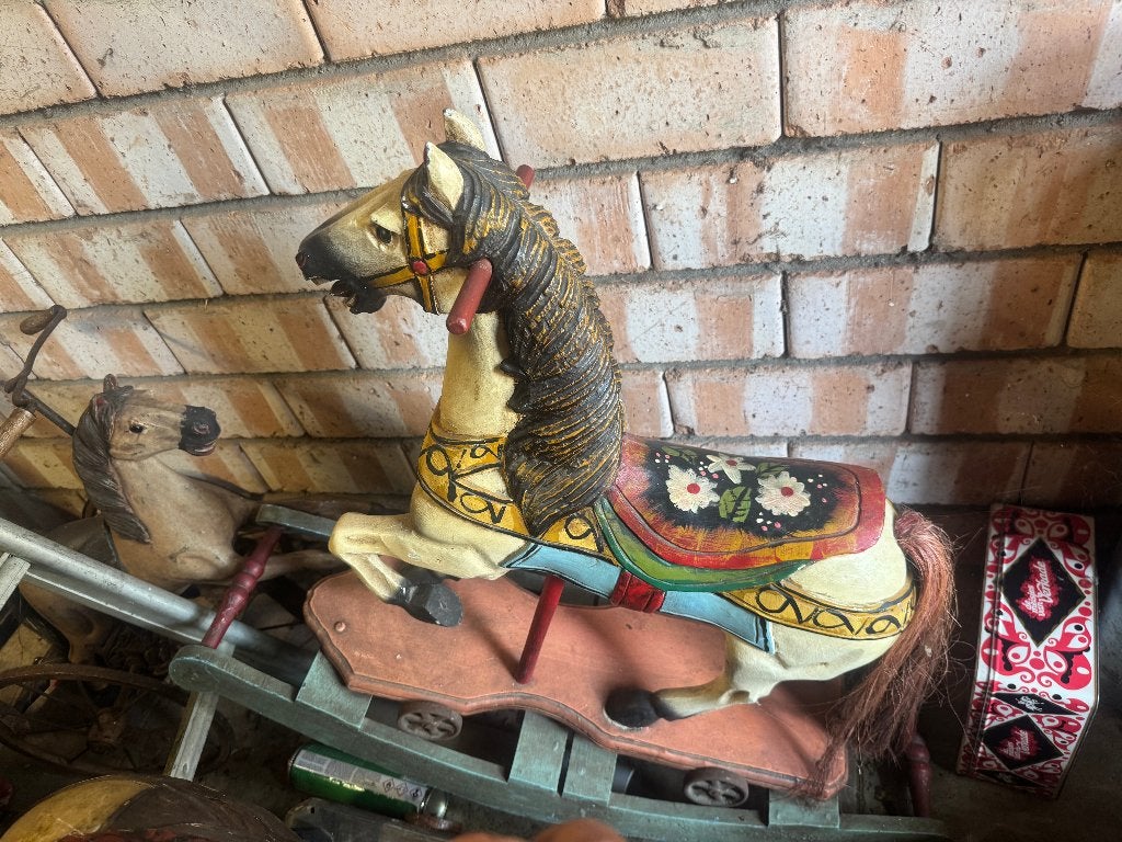 antiek sierlijk paard 80 cm, Ophalen of Verzenden