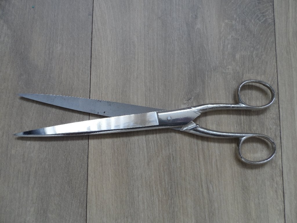 Schaar 26 cm, metaal rvs, Hobby en Vrije tijd, Knutselen, Ophalen of Verzenden, Zo goed als nieuw, Gereedschap of Toebehoren