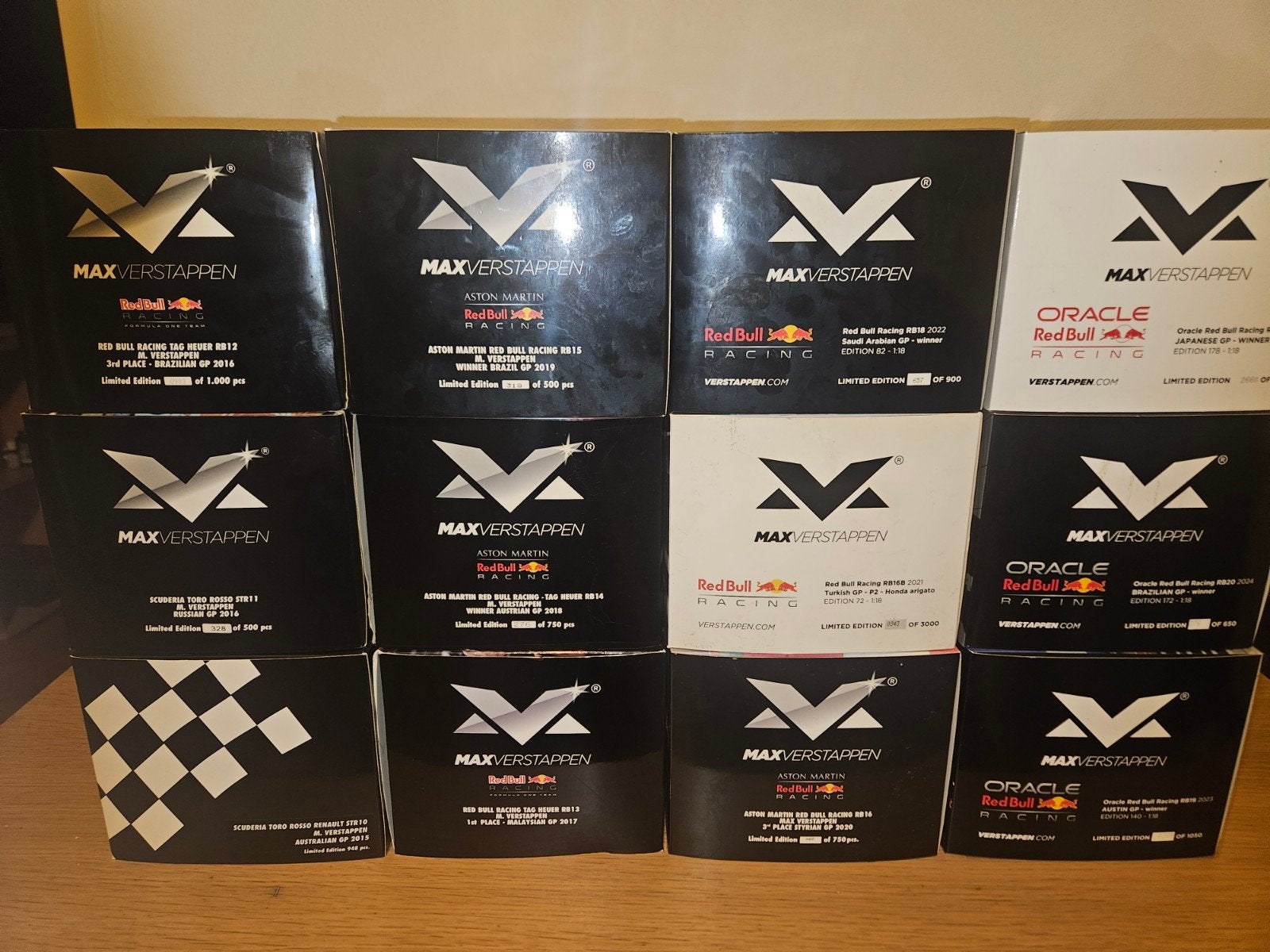 Minichamps 1:18 Max Verstappen Collection (2015–2025), Ophalen, Nieuw, Auto