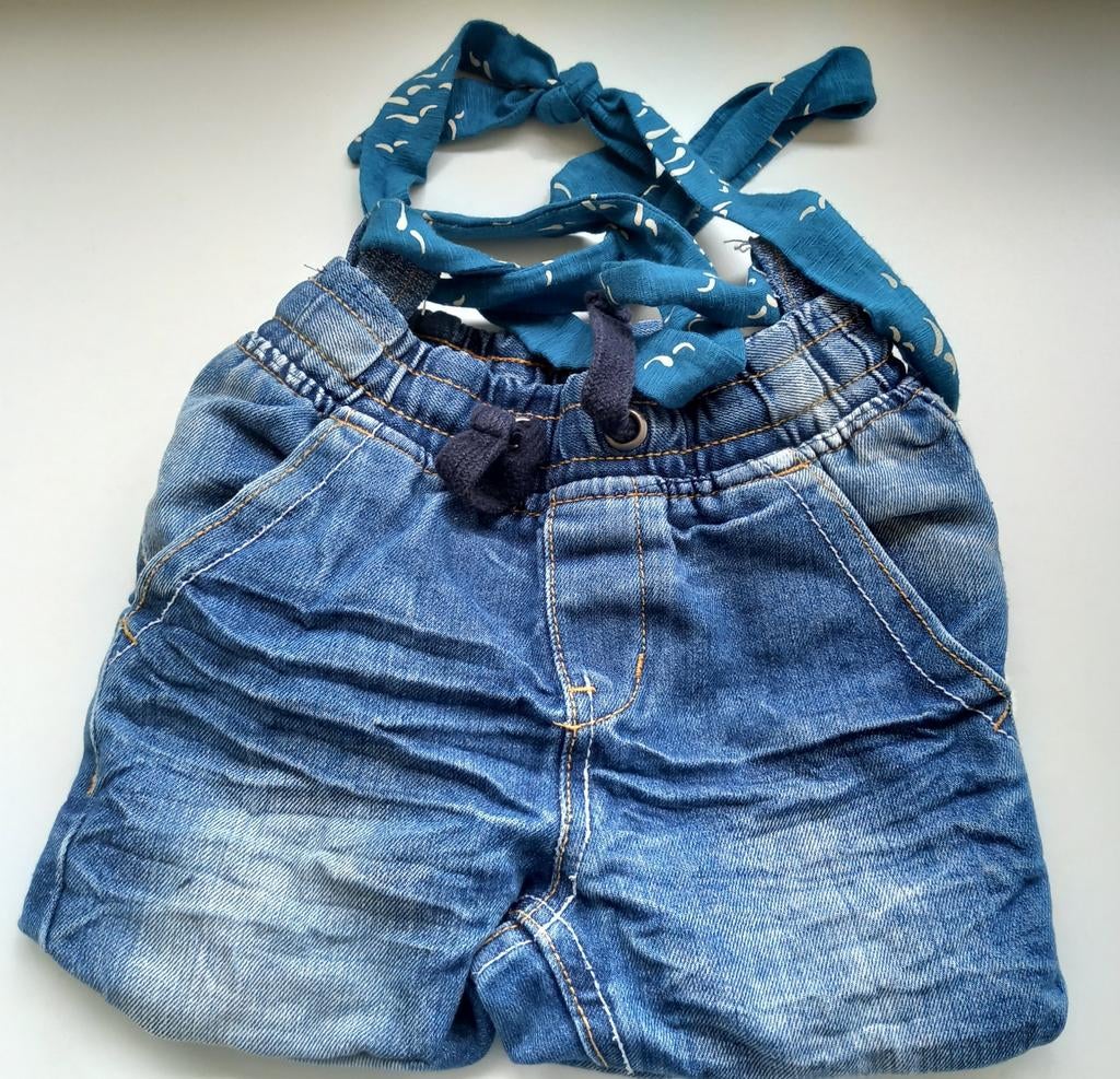Gondas Creaties spijkerstof tas met Retro voering, Ophalen of Verzenden, Nieuw, Blauw
