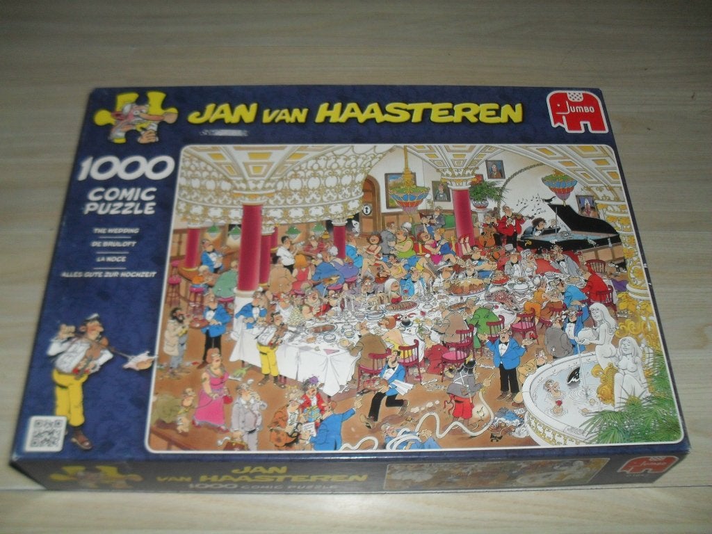 Jan van Haasteren puzzle 1000 stukjes De Bruiloft, Ophalen, 500 t/m 1500 stukjes, Gebruikt, Legpuzzel