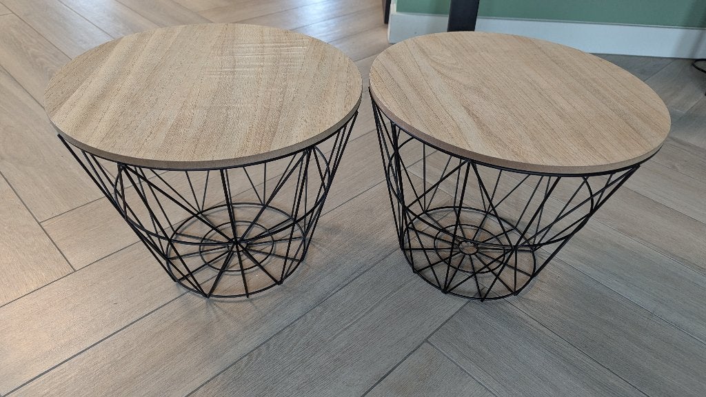 Bijzettafel met opbergruimte, Ophalen, Minder dan 45 cm, Minder dan 55 cm, Gebruikt