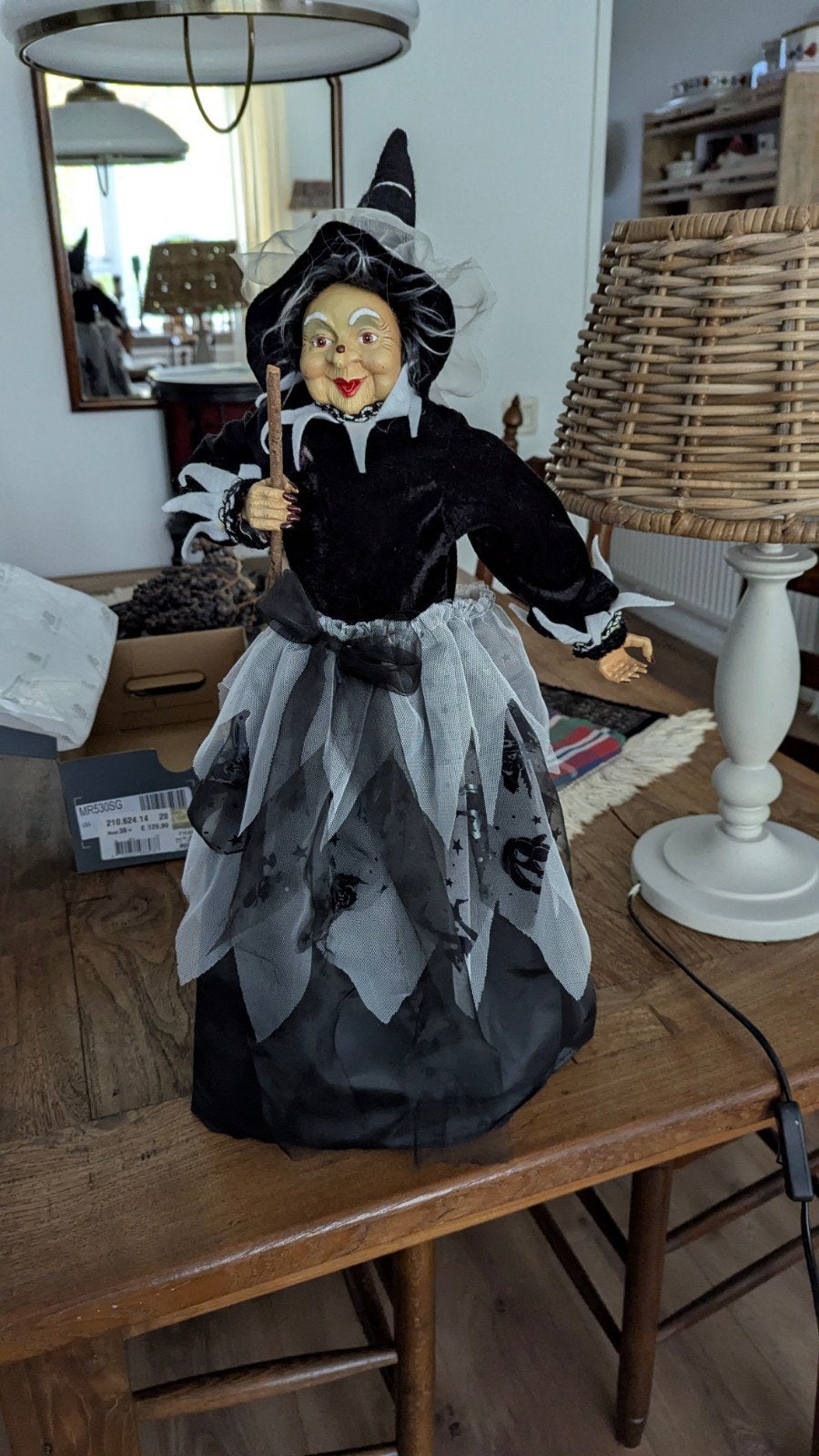 Heks decoratie - Halloween / Themapartij, Ophalen, Gebruikt, Overige typen
