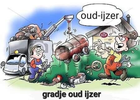 Oud-ijzer gratis opgehaald, Ophalen, Gebruikt
