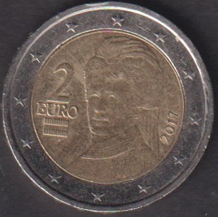 euro munt, Postzegels en Munten, Verzenden, Oostenrijk, 2 euro, Losse munt