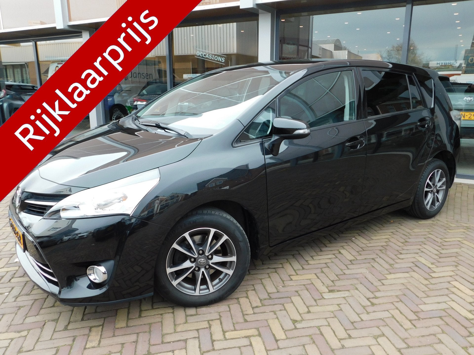 Toyota Verso 1.8 VVT-i Aspiration (bj 2013), Auto's, Voorwielaandrijving, Gebruikt, 4 cilinders, Zwart