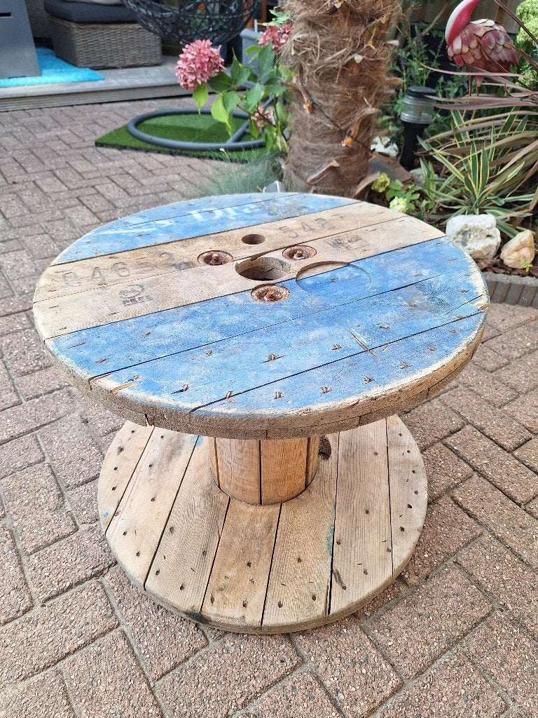 houten haspel doorsnee 64cm,hoogte 48 cm, Tuin en Terras, Ophalen, Gebruikt, Rond, Hout
