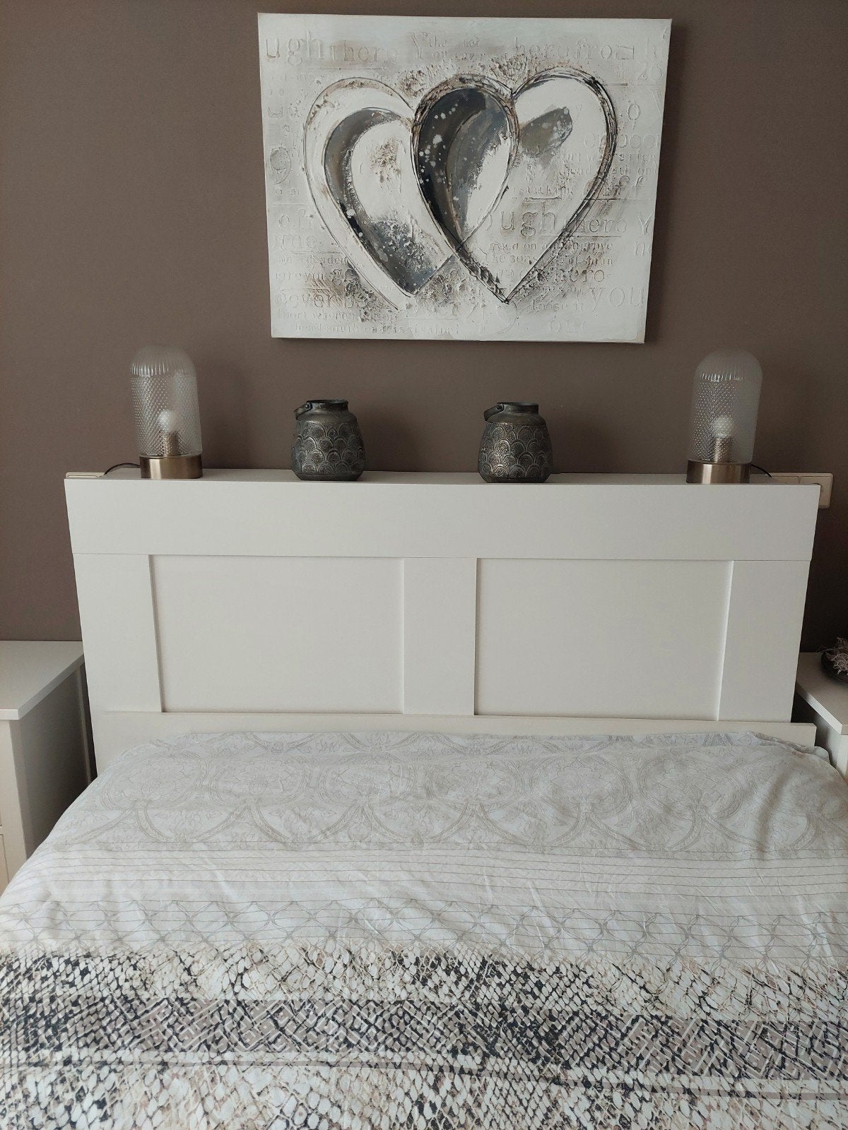 HOOFDBORD BED BRIMNES IKEA, Ophalen of Verzenden, Zo goed als nieuw, Tweepersoons