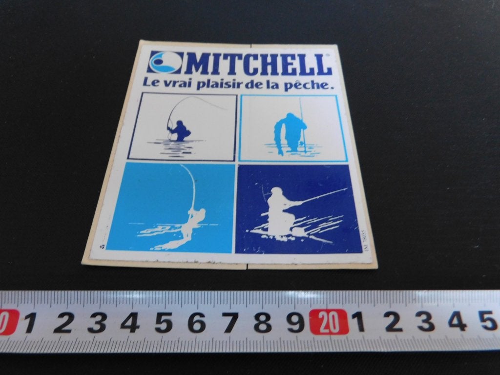 sticker Hengelsport MITCHELL Le vrai plaisi de la pêche, Ophalen, Zo goed als nieuw