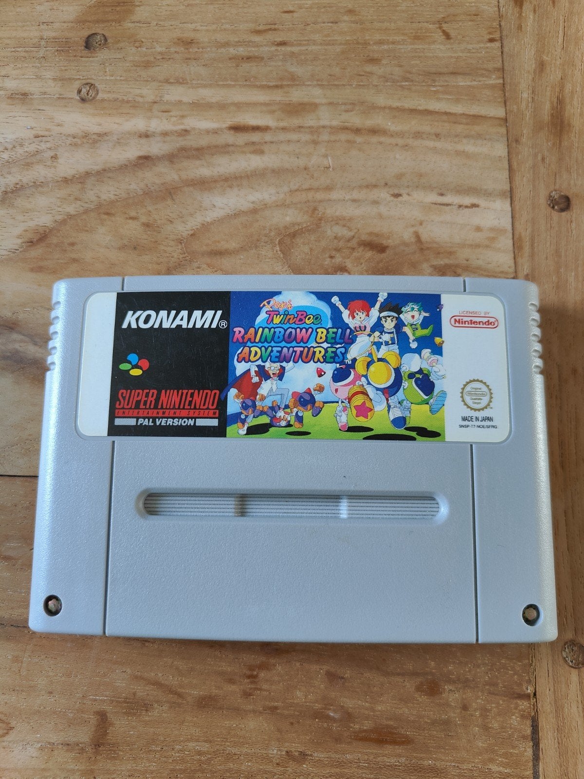 TwinBee Rainbow Bell Adventures SNES PAL, Spelcomputers en Games, Games | Nintendo Super NES, Gebruikt, Platform, 1 speler, Vanaf 7 jaar