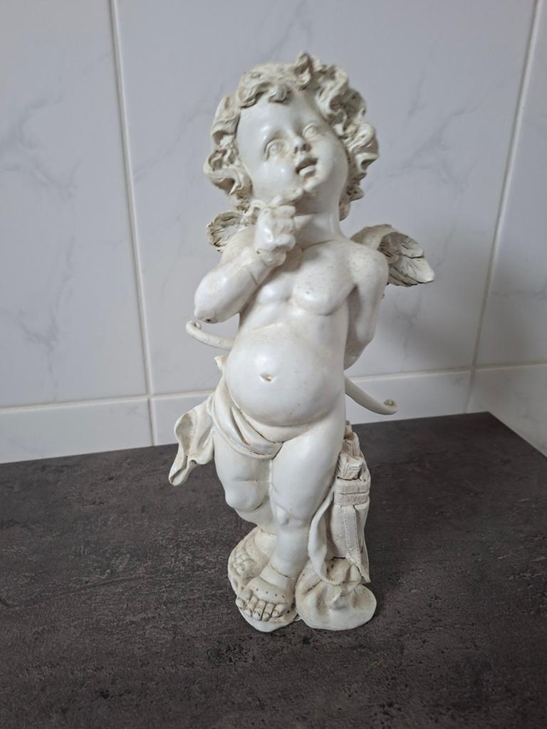 Klassiek beeldje van Cupido/Engeltje, Ophalen, Overige onderwerpen, Minder dan 20 cm, Handgemaakt