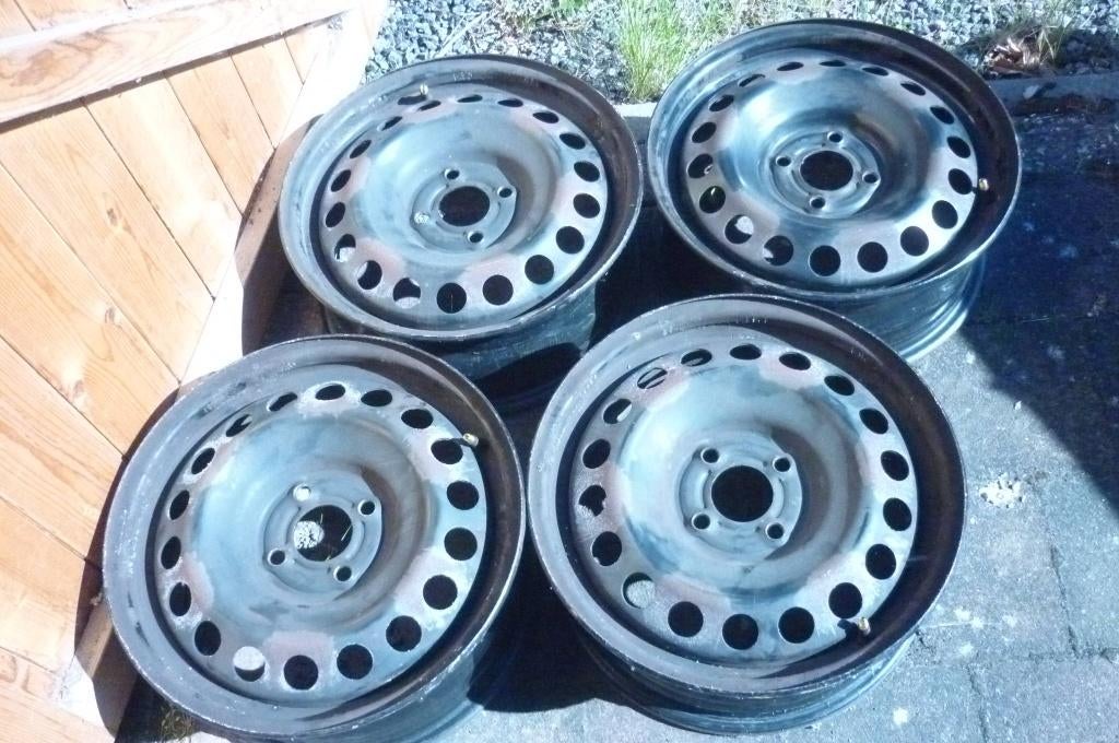 Velgen + Wieldoppen voor Renault , Dacia , Nissan, Auto-onderdelen, Banden en Velgen, Ophalen, Overige, 15 inch, Velg(en)