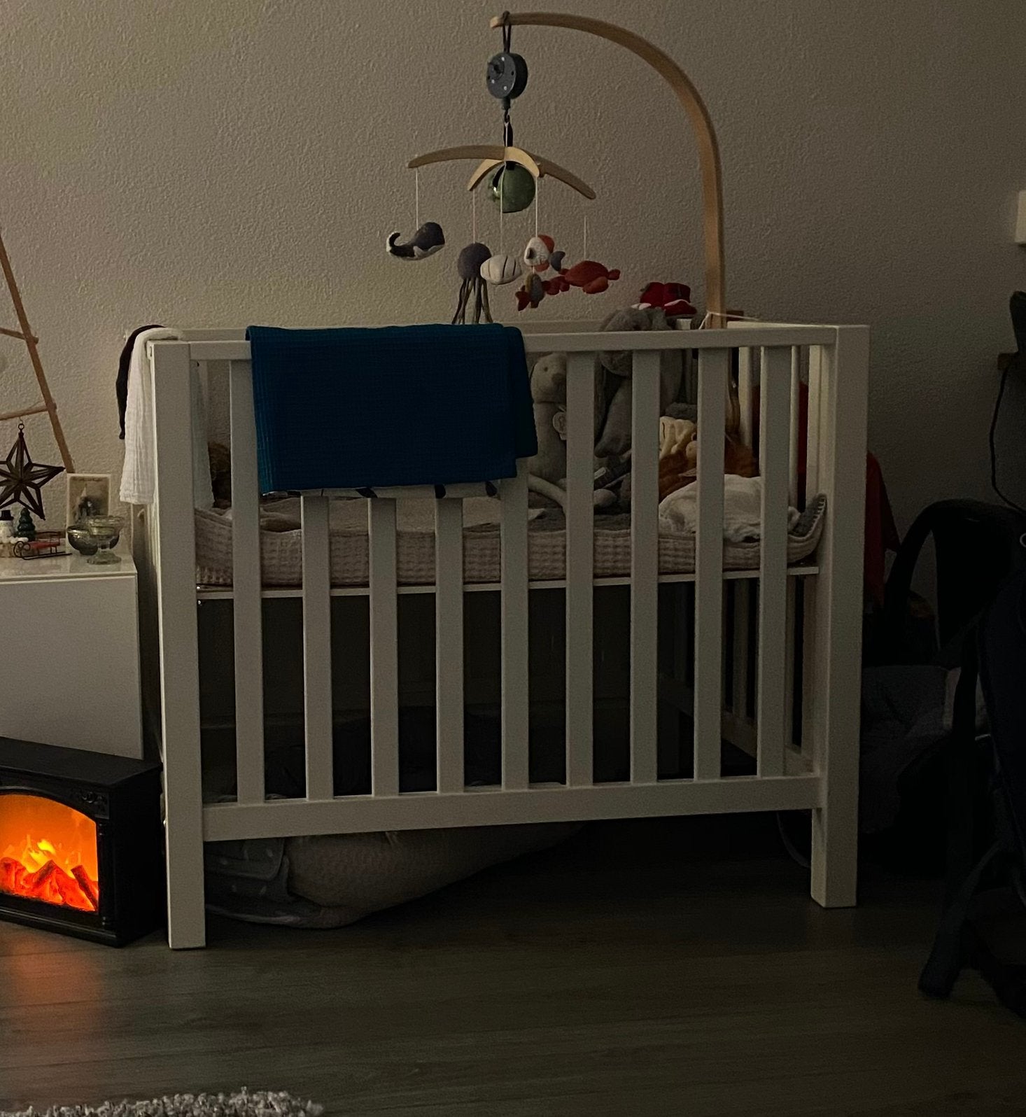Witte TWF box, Kinderen en Baby's, Boxen, Ophalen, Zo goed als nieuw, Rechthoekig, In hoogte verstelbaar