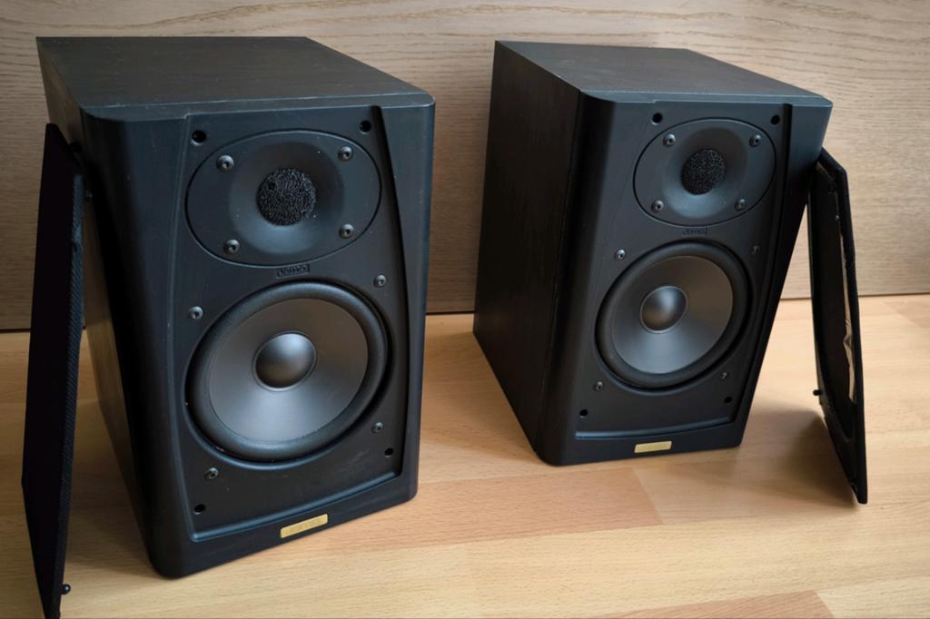 Jamo 28 Boekenplank Luidsprekers - Made in Denmark - 80W, Gebruikt, Ophalen of Verzenden, 60 tot 120 watt, Front, Rear of Stereo speakers