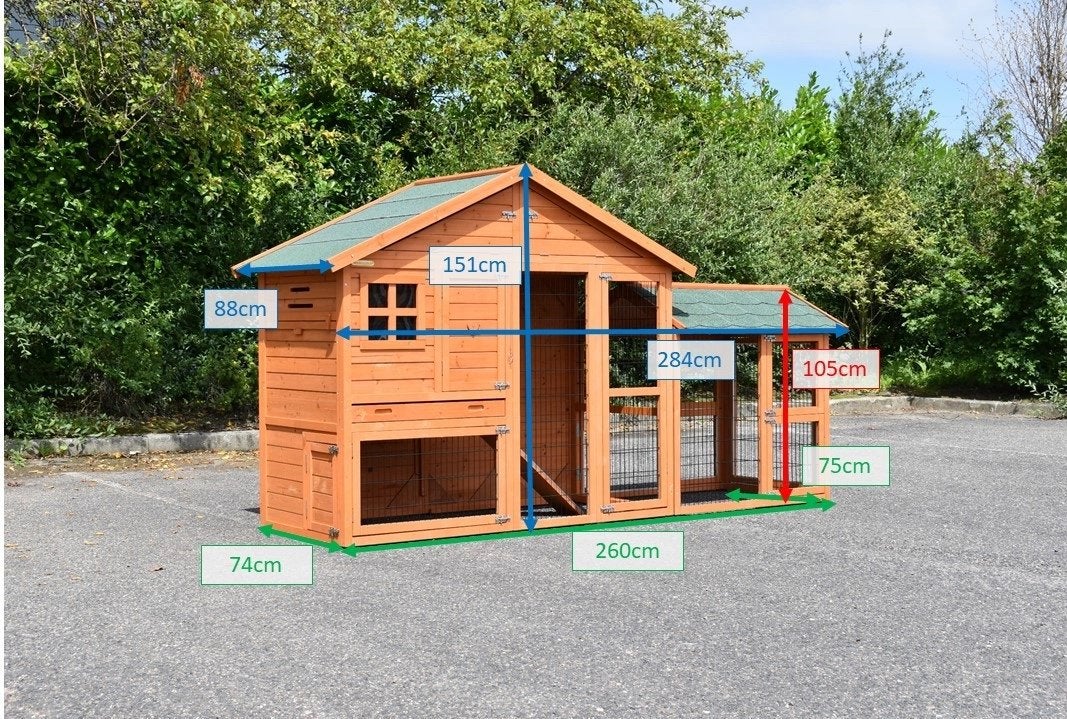 Konijnenhok Konijnenren Konijnenverblijf konijnen Konijn, Dieren en Toebehoren, Knaagdieren en Konijnen | Hokken en Kooien, 110 cm of meer