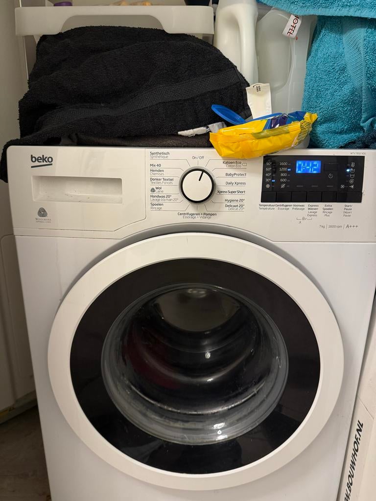 Beko WTV 7832 X00 Wasmachine 7kg 1600rpm A+++, Witgoed en Apparatuur, Wasmachines, Ophalen, 6 tot 8 kg, Gebruikt, 1600 toeren of meer