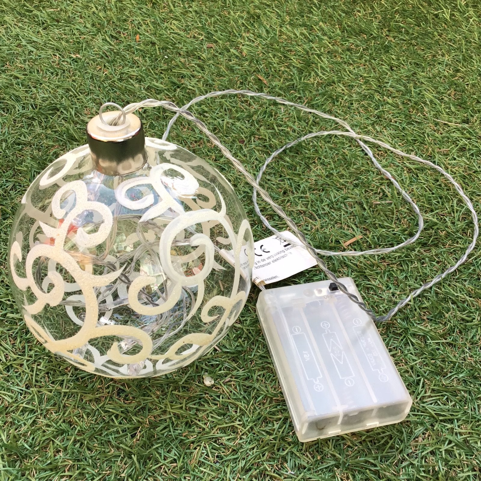 Verlichte glasbol, Ophalen of Verzenden, Nieuw, Glas of Kristal, Overige merken