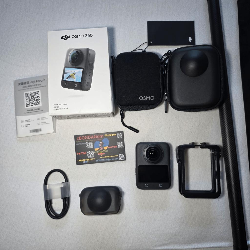 Dji Osmo 360 Protective Case Invisible Selfie Stick 3 Meters, Audio, Tv en Foto, Actiecamera's, Ophalen of Verzenden, Zo goed als nieuw