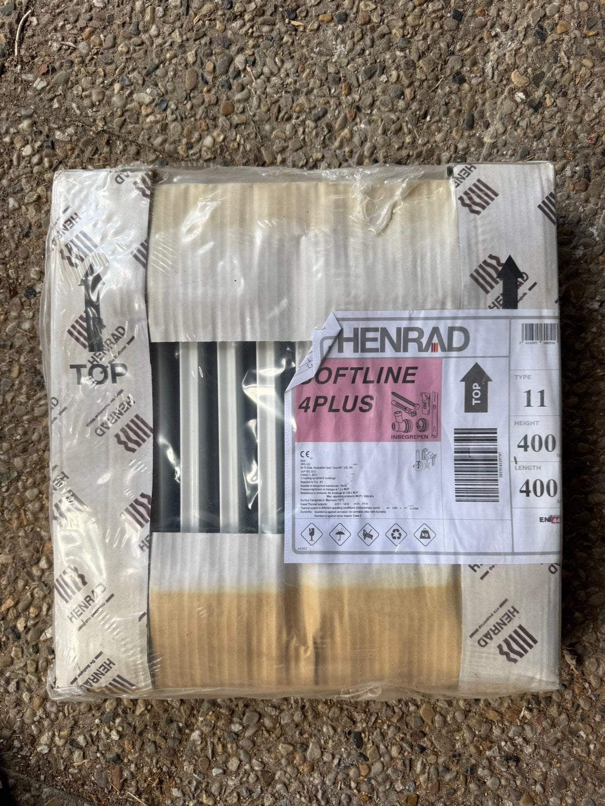 Nieuwe Henrad Softline 4 Plus radiator 40x40 cm – Type 11, Ophalen, 30 tot 80 cm, Radiator, Nieuw