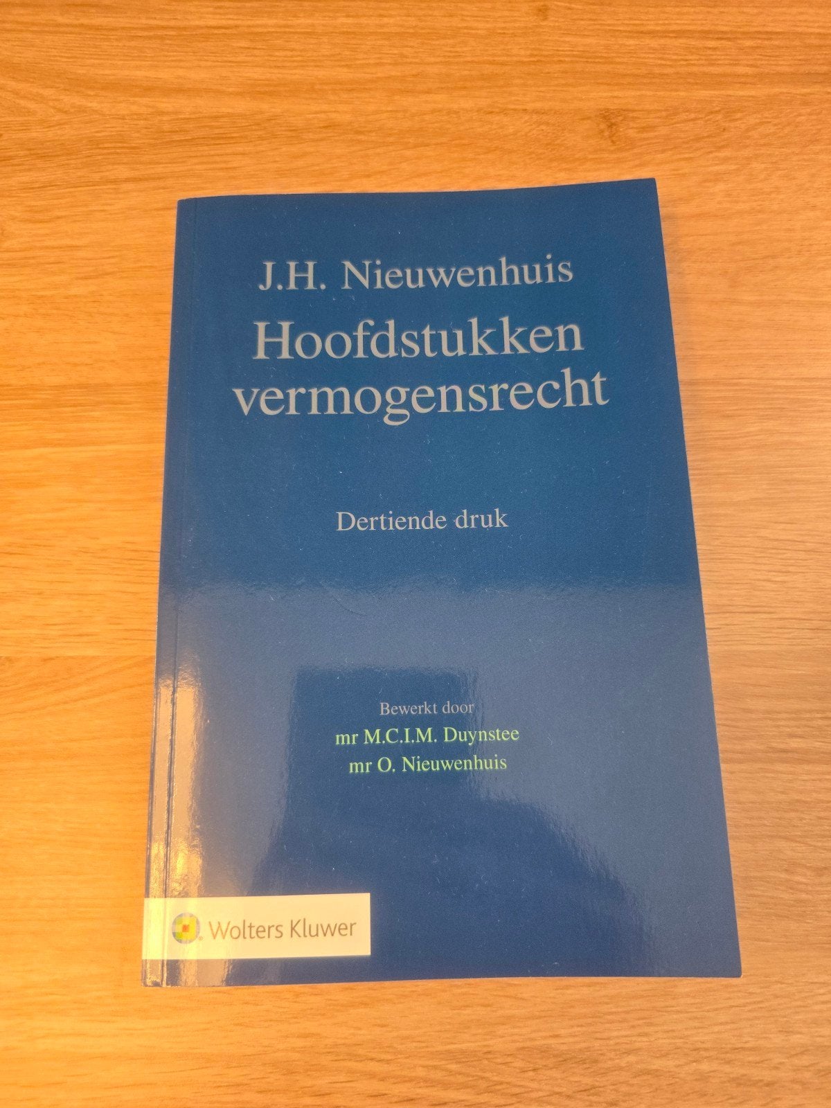 Hoofdstukken vermogensrecht - J.H. Nieuwenhuis (13e druk), Zo goed als nieuw, J.H. Nieuwenhuis, Gamma, HBO
