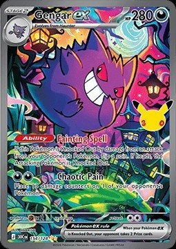 GENGAR EX 154/128 - 30TH CELEBRATION, Ophalen of Verzenden, Nieuw, Losse kaart, Foil