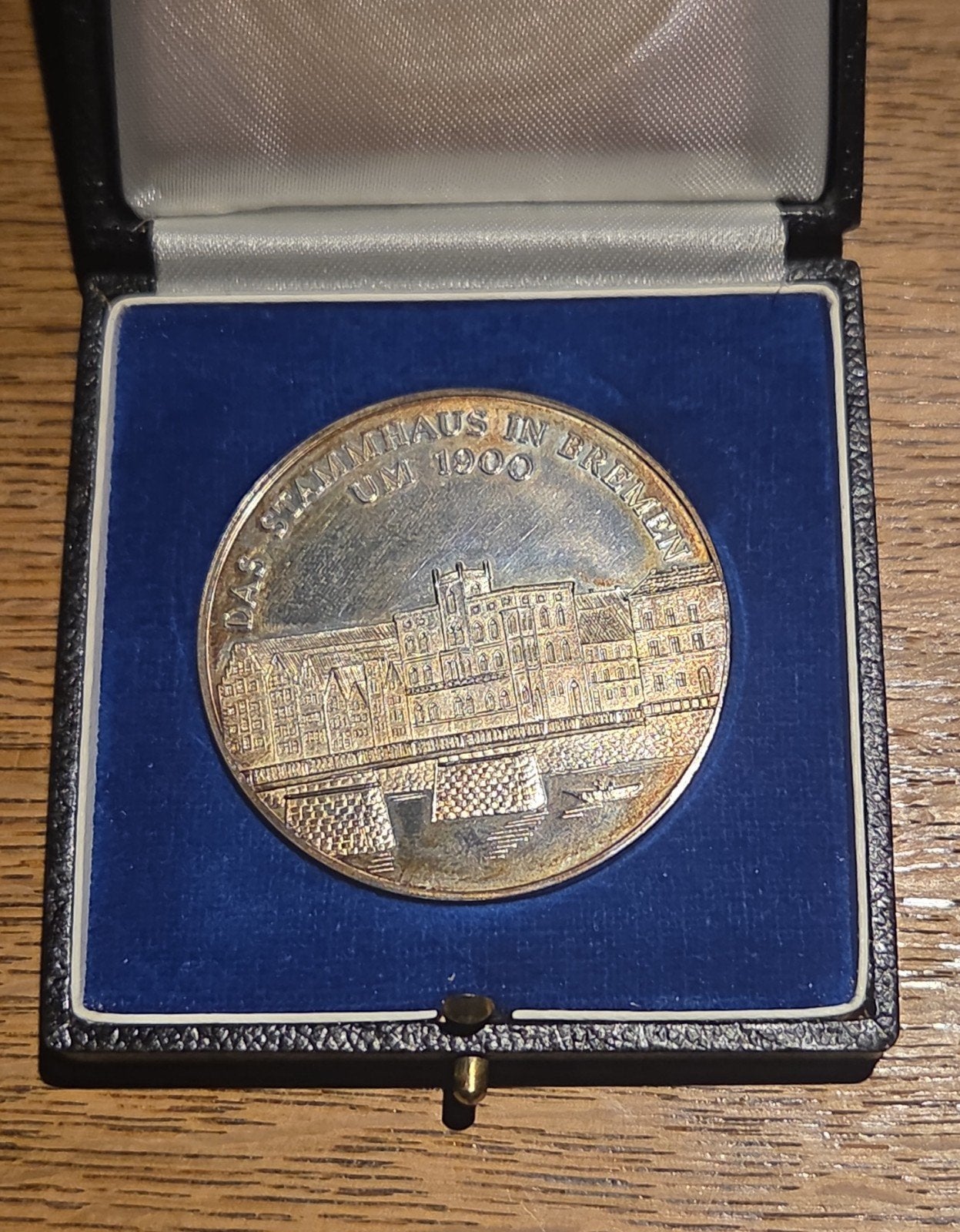zilveren Kühne & Nagel dienstmedaille penning, Ophalen of Verzenden, Zilver