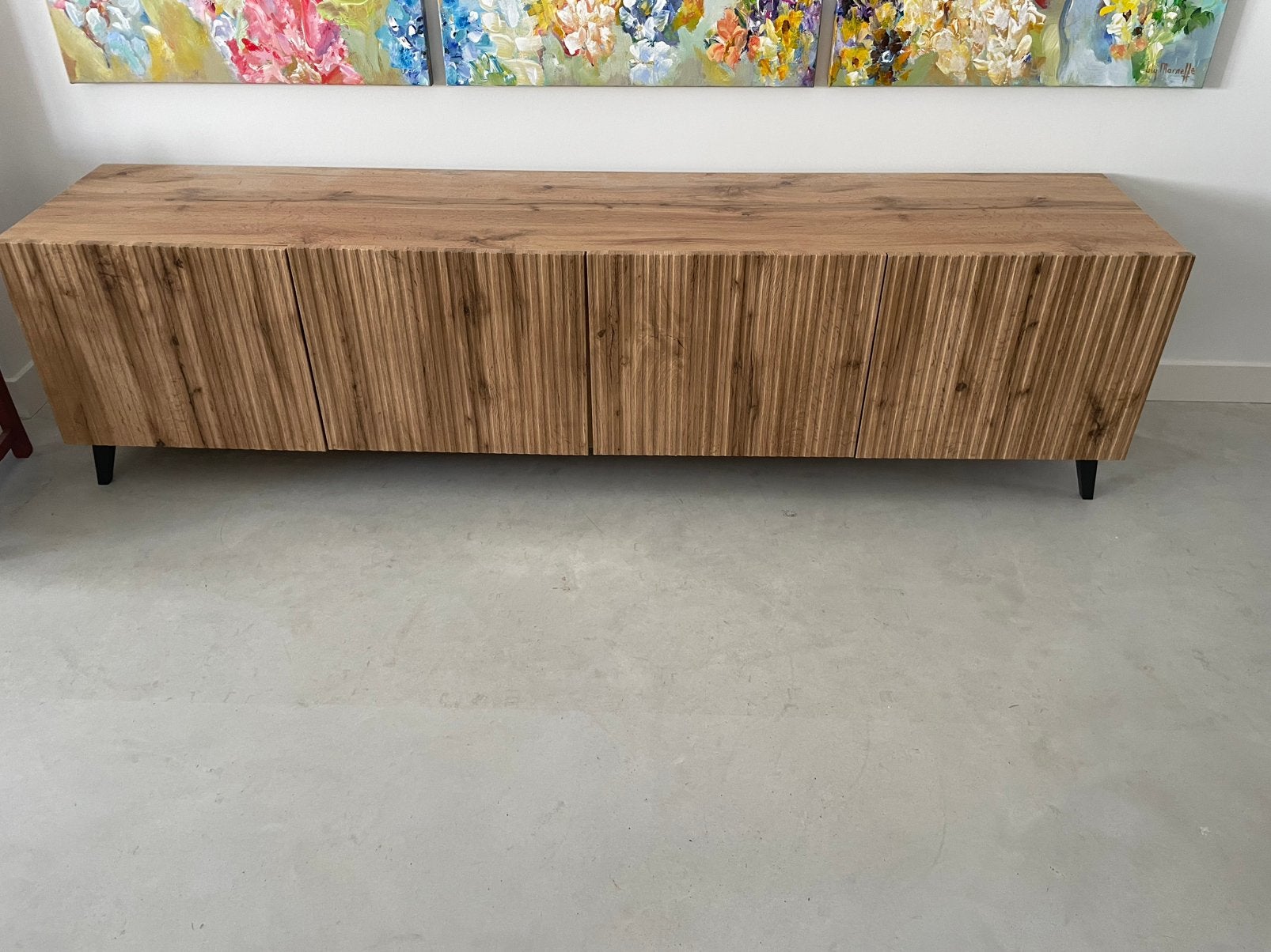 Tv Meubel, Ophalen, 150 tot 200 cm, Zo goed als nieuw, Minder dan 100 cm