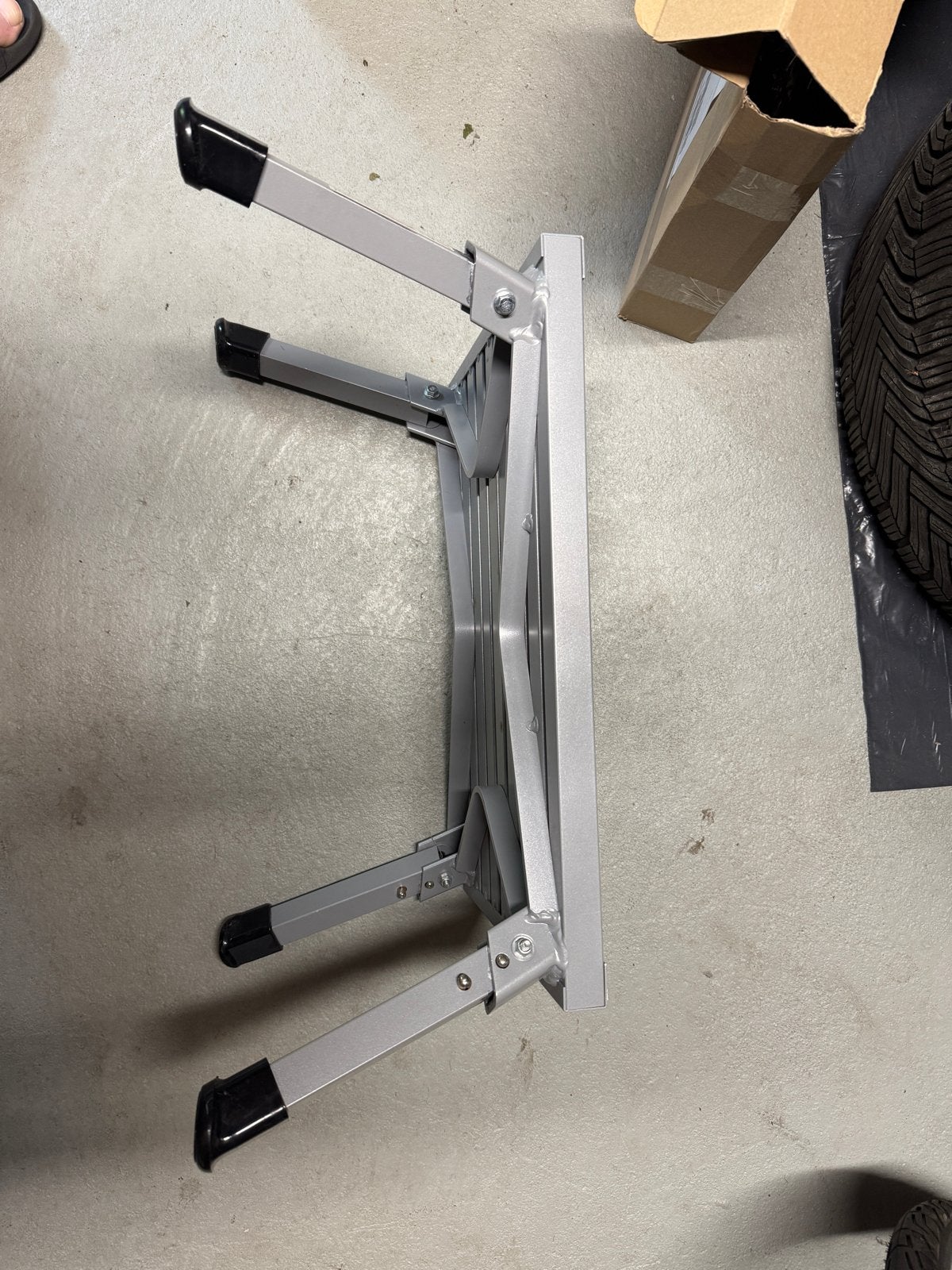 Opvouwbaar aluminium opstapje - ideaal voor camper/caravan, Ophalen, Gebruikt