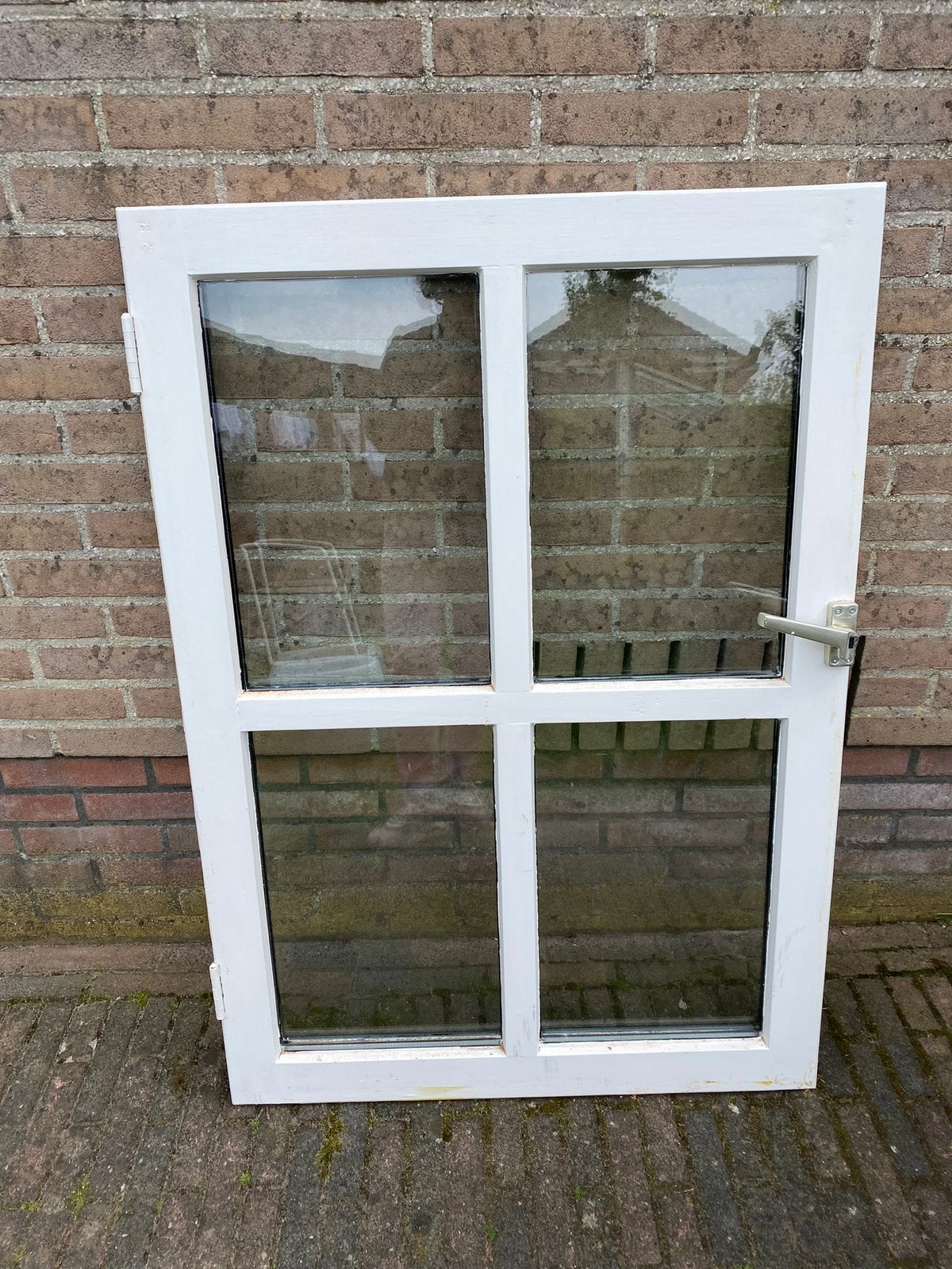 Uitstelraam met roedeverdeling 111x77,5, Doe-het-zelf en Verbouw, Glas en Ramen, Ophalen, Gevelraam of Ruit, Gebruikt, Minder dan 80 cm