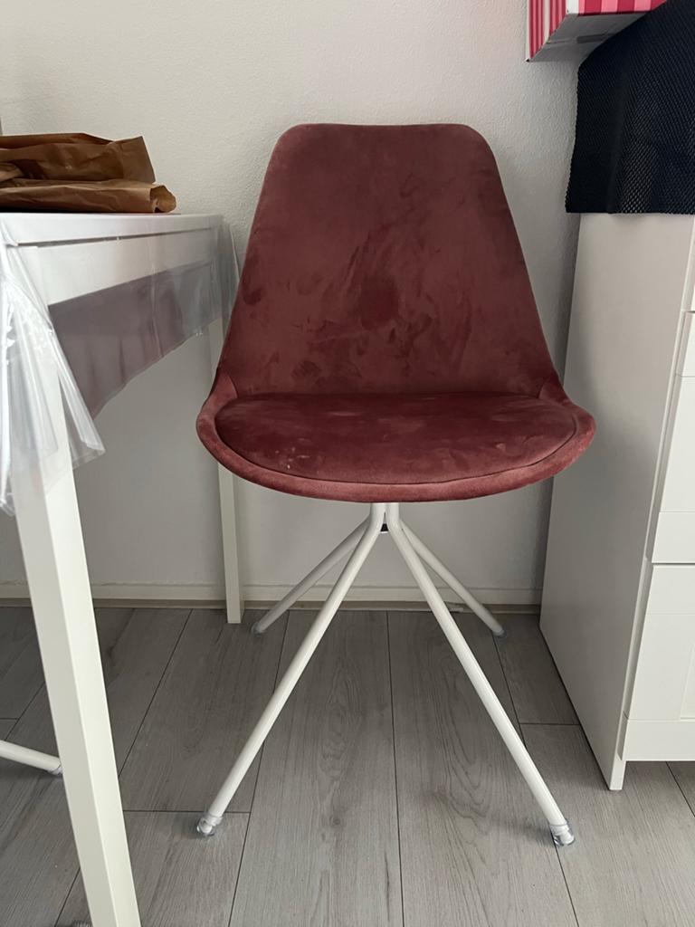 Leen Bakker Senja eetkamerstoel - oud Roze, Huis en Inrichting, Ophalen, Overige materialen, Twee, Overige kleuren